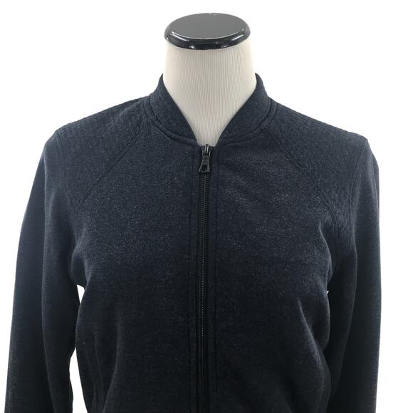 Kit & Ace Blue Jordan Cashmere Blend Bomber Jacket - Picture 3 of 12